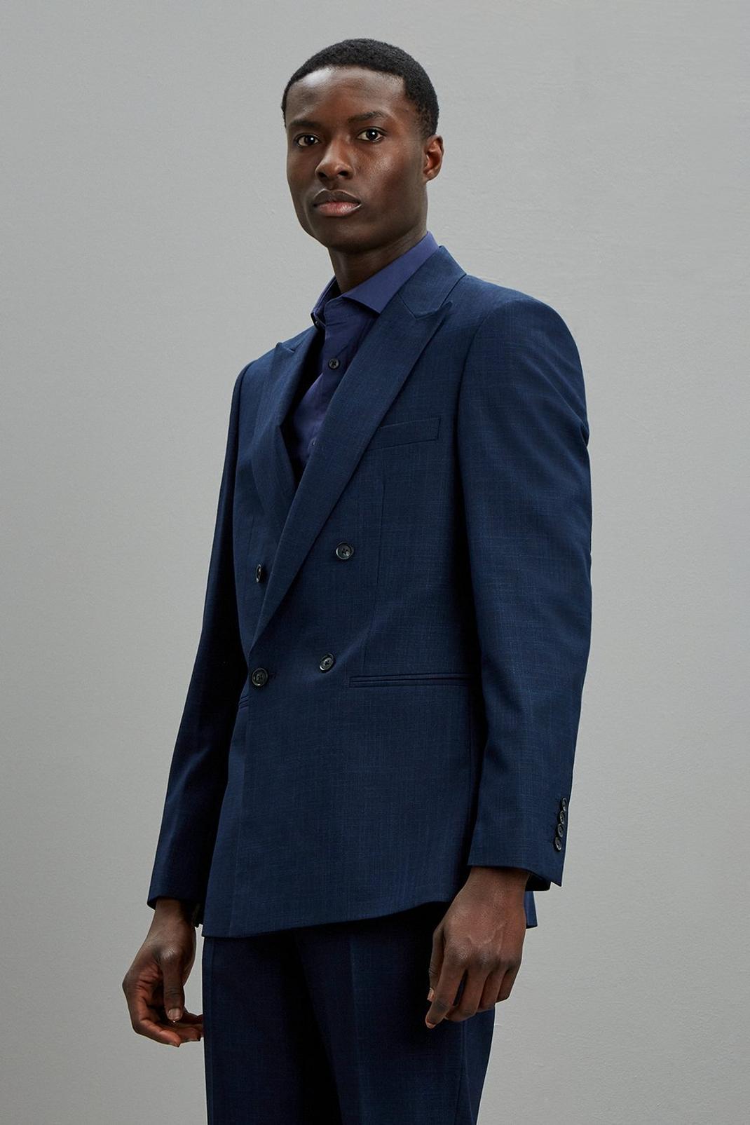 Navy Scratch Two-Piece Suit image number 1