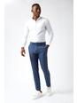 106 Slim Fit Blue Semi Plain Suit Trouser