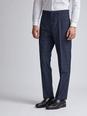 148 Navy Tonal Check Tailored Fit Suit Trousers