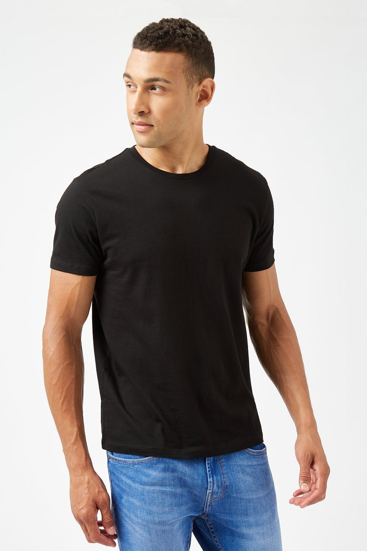 2 Pack Black Organic TShirt | Burton UK