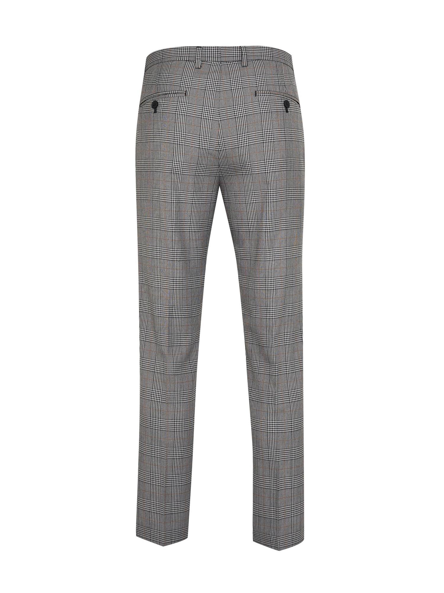 Charcoal Skinny Check Trousers | Burton UK