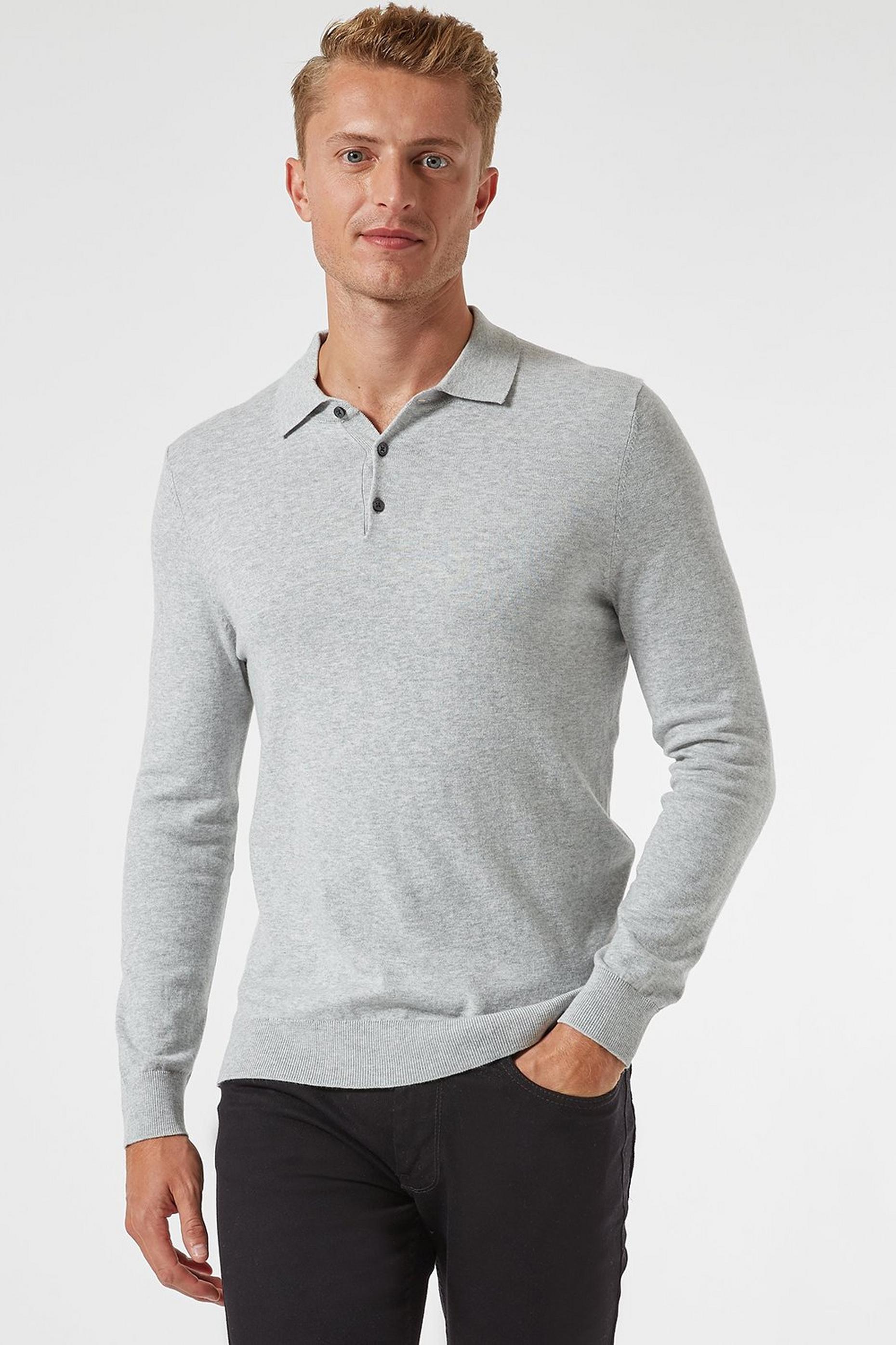 next mens knitted polo