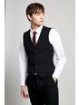 105 Black Essential Slim Fit Waistcoat