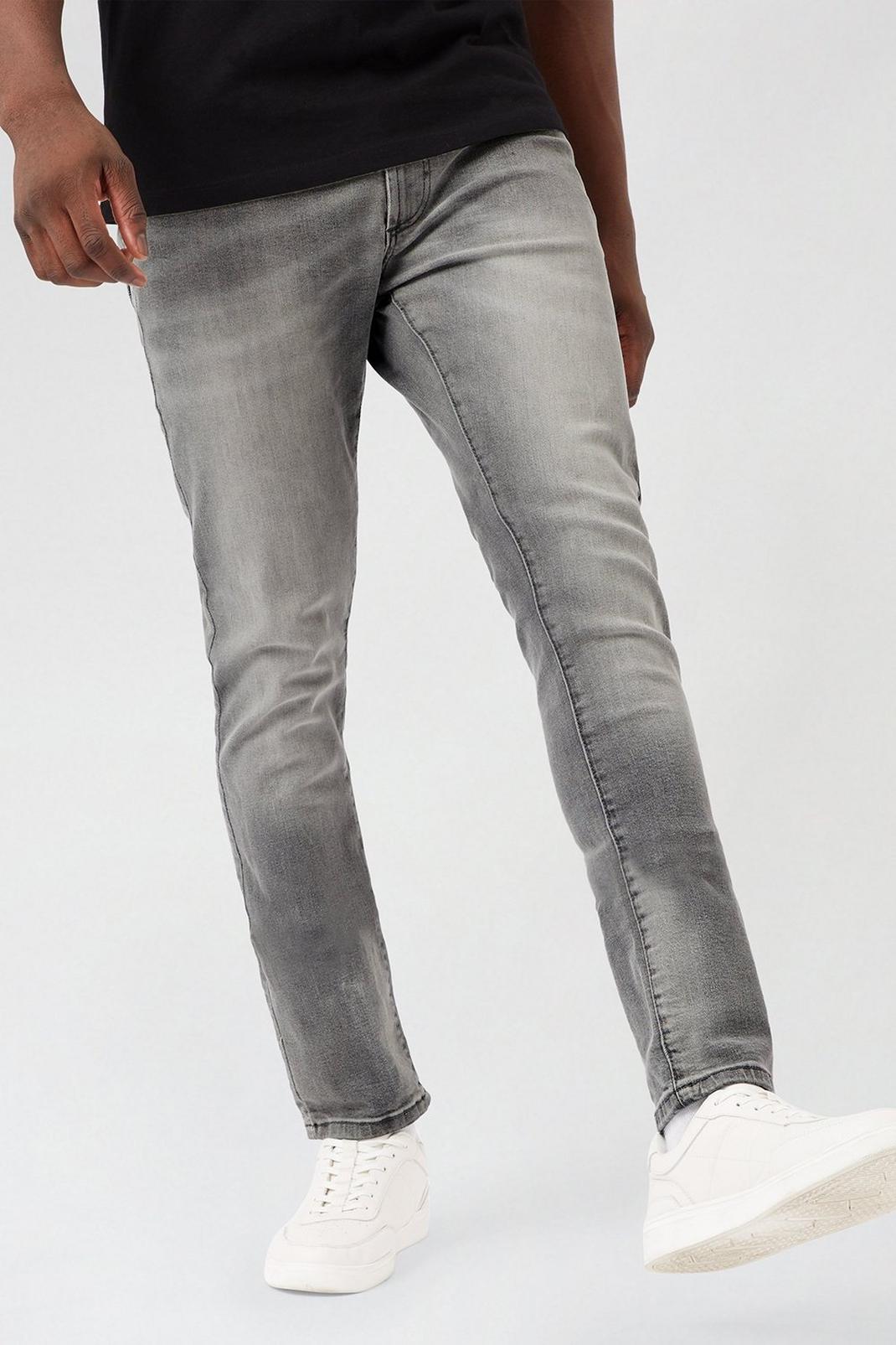 Light grey Skinny Clean Grey Jeans With Organic Cotton image number 1