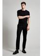 105 Black Essential Slim Fit Suit Trousers with Stretc