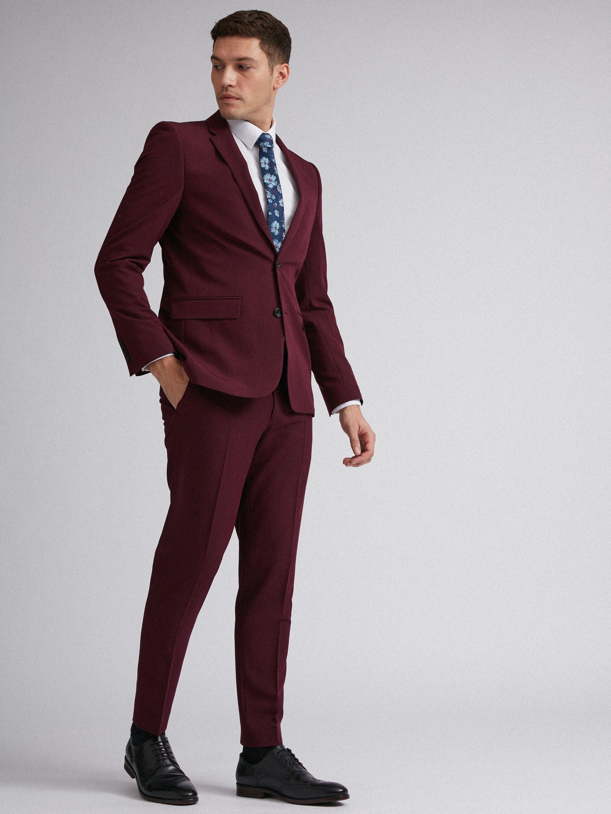 burton burgundy suit