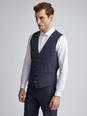 148 Navy Tonal Check Tailored Fit Suit Waistcoat