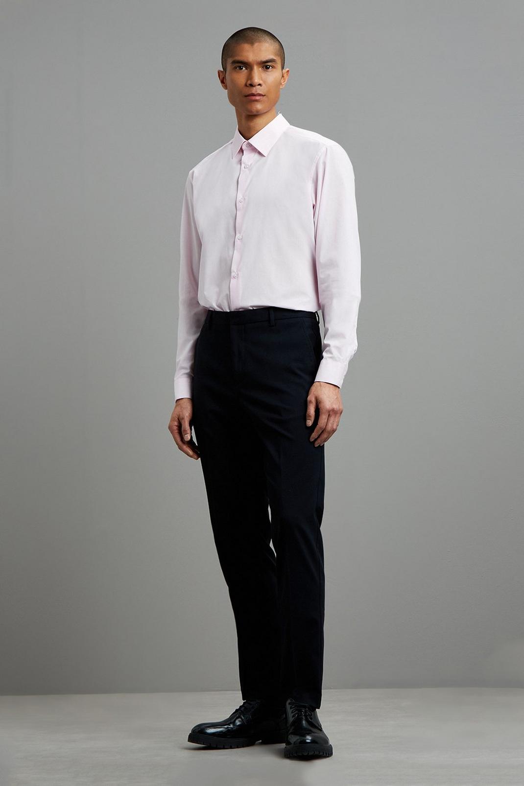 155 Essential Pink Tailored Fit Shirt image number 2