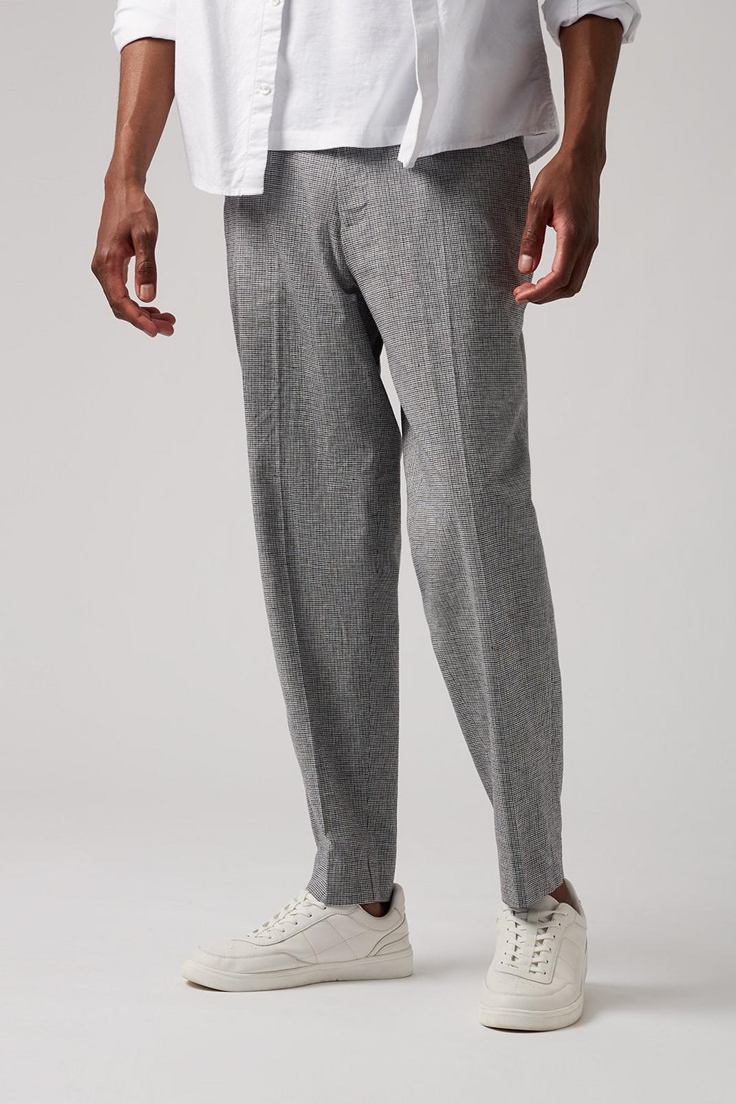 144 Tapered Fit Dogtooth Trouser image number 1
