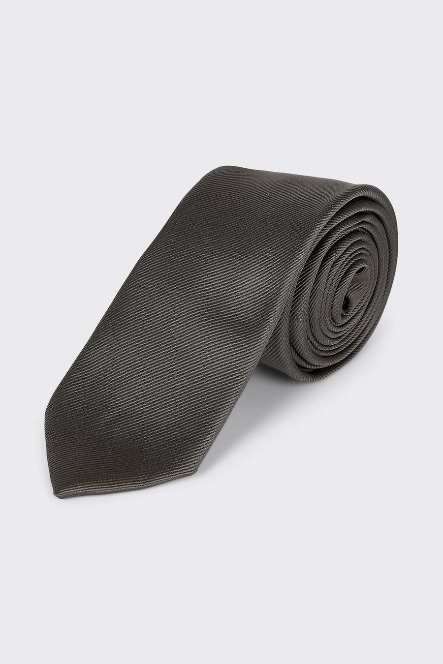Slim Dark Grey Tie