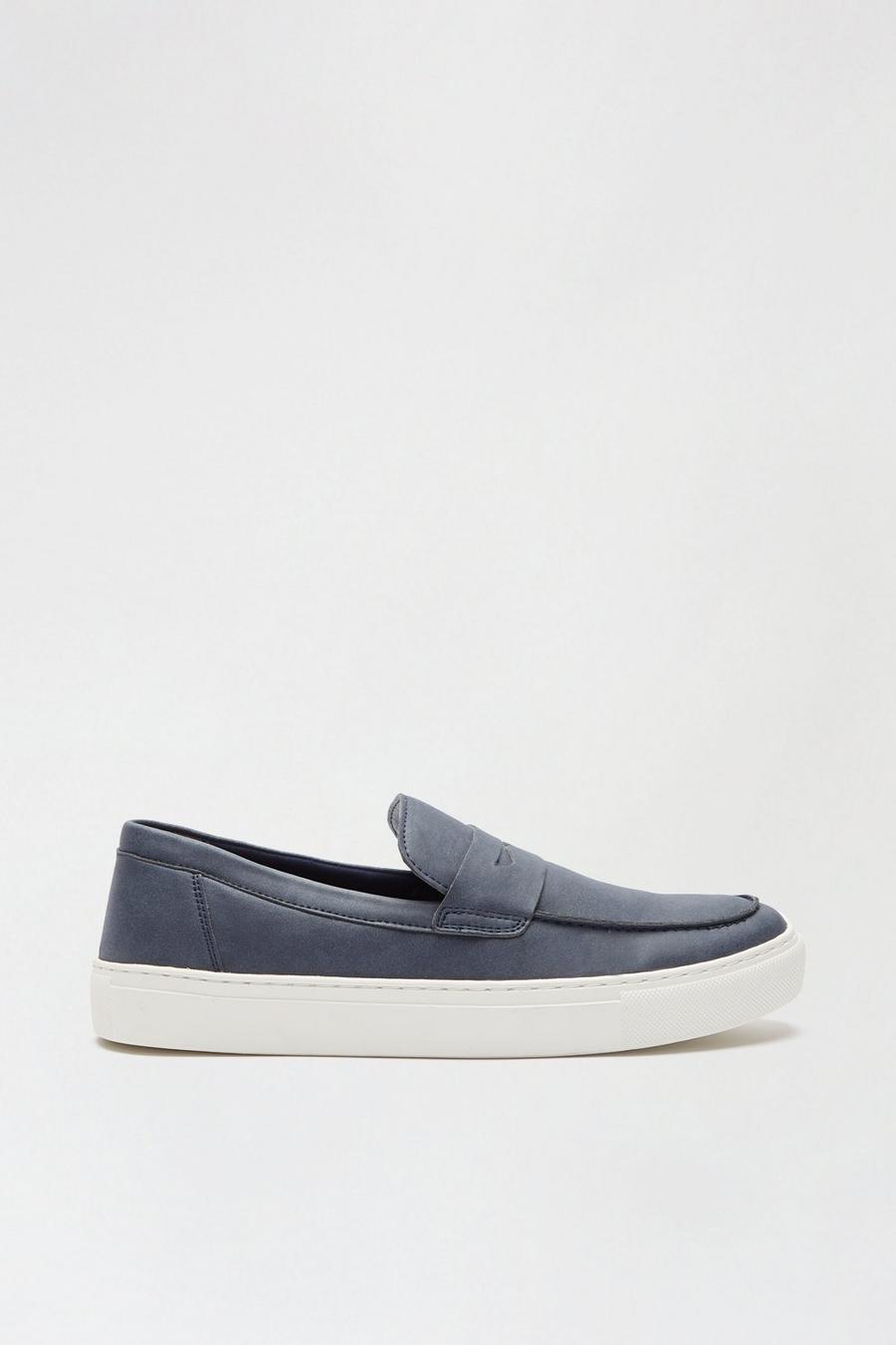 Suede Look Slip On Shoes