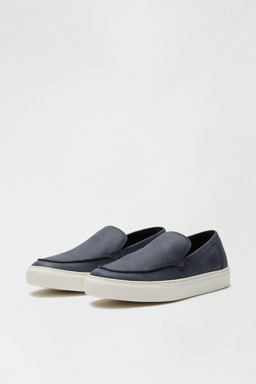 148 Suede Look Slip On Shoes With Band image number 2