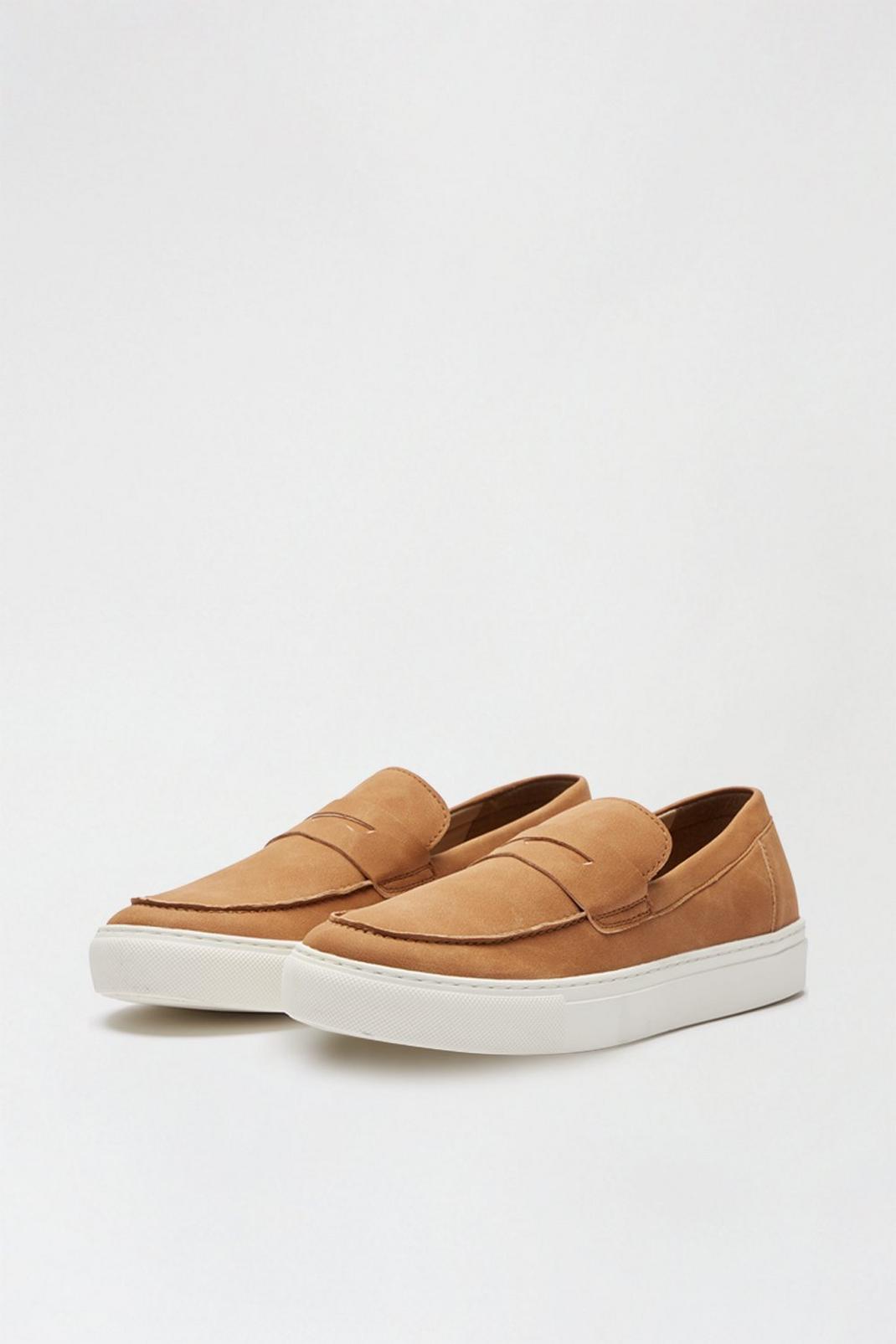 208 Suede Look Slip On Shoes With Band image number 2