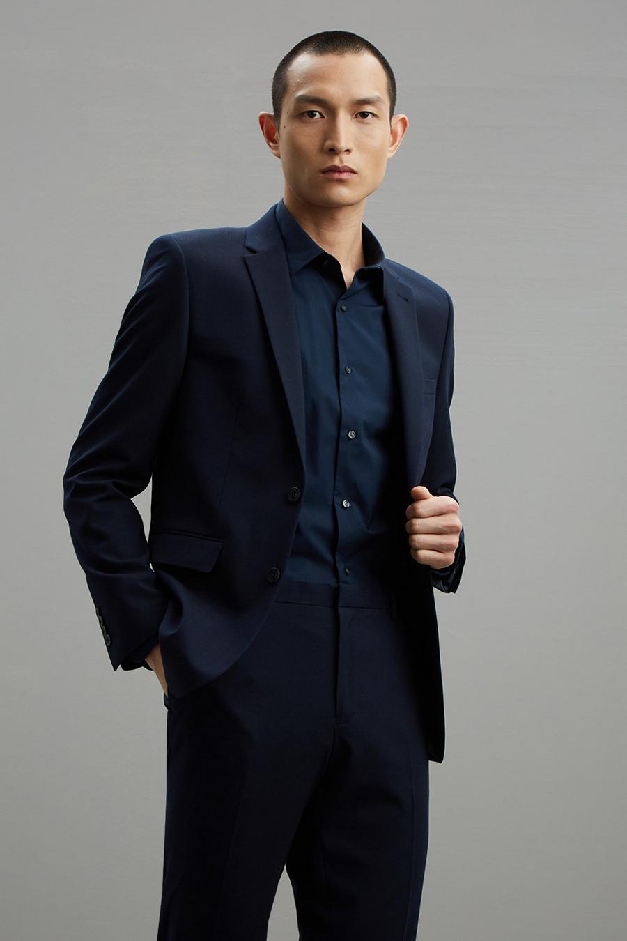 Navy Skinny Fit Two-Piece Suit