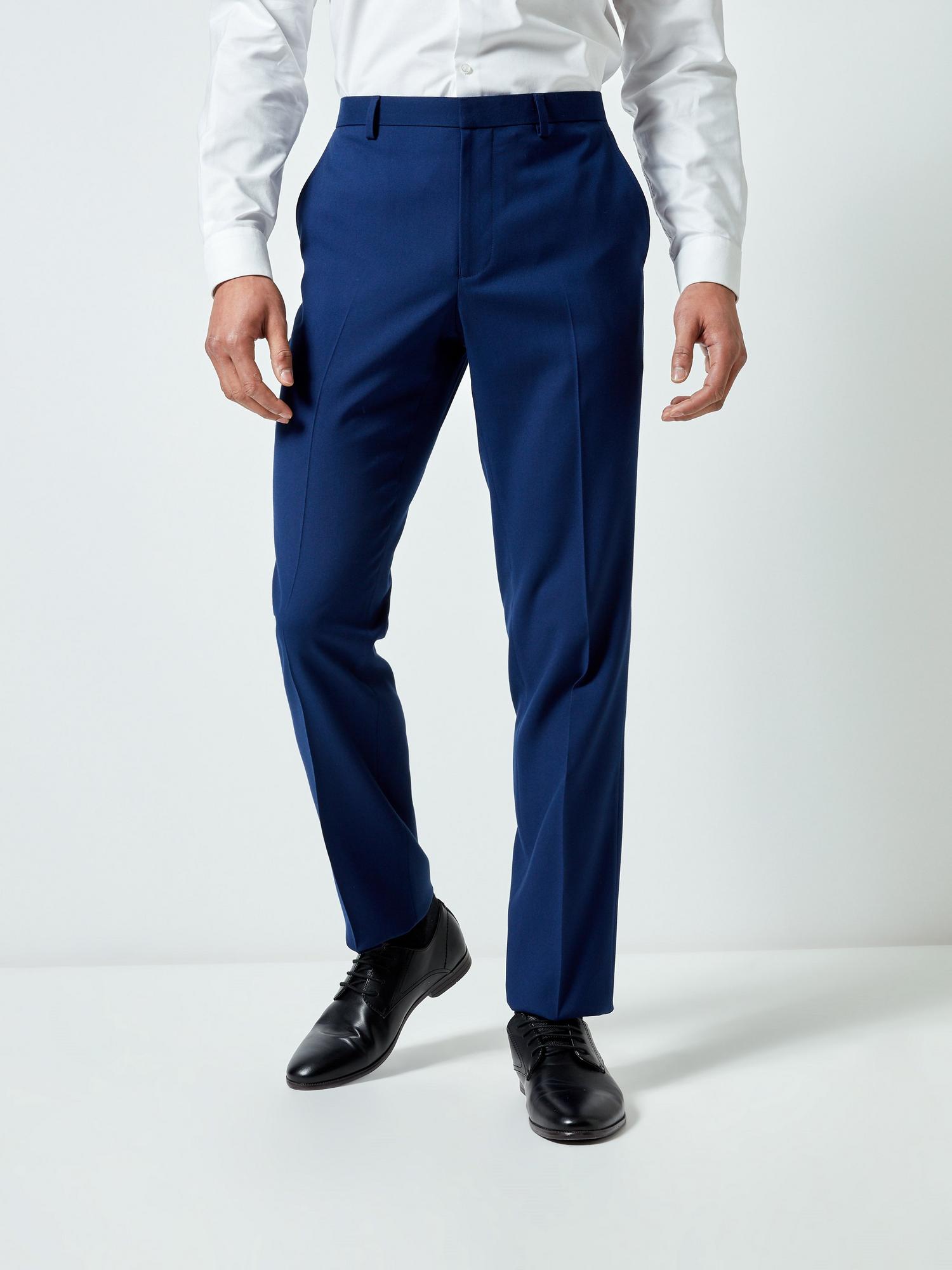 Midnight Blue Skinny Fit Stretch Suit Trousers | Burton UK