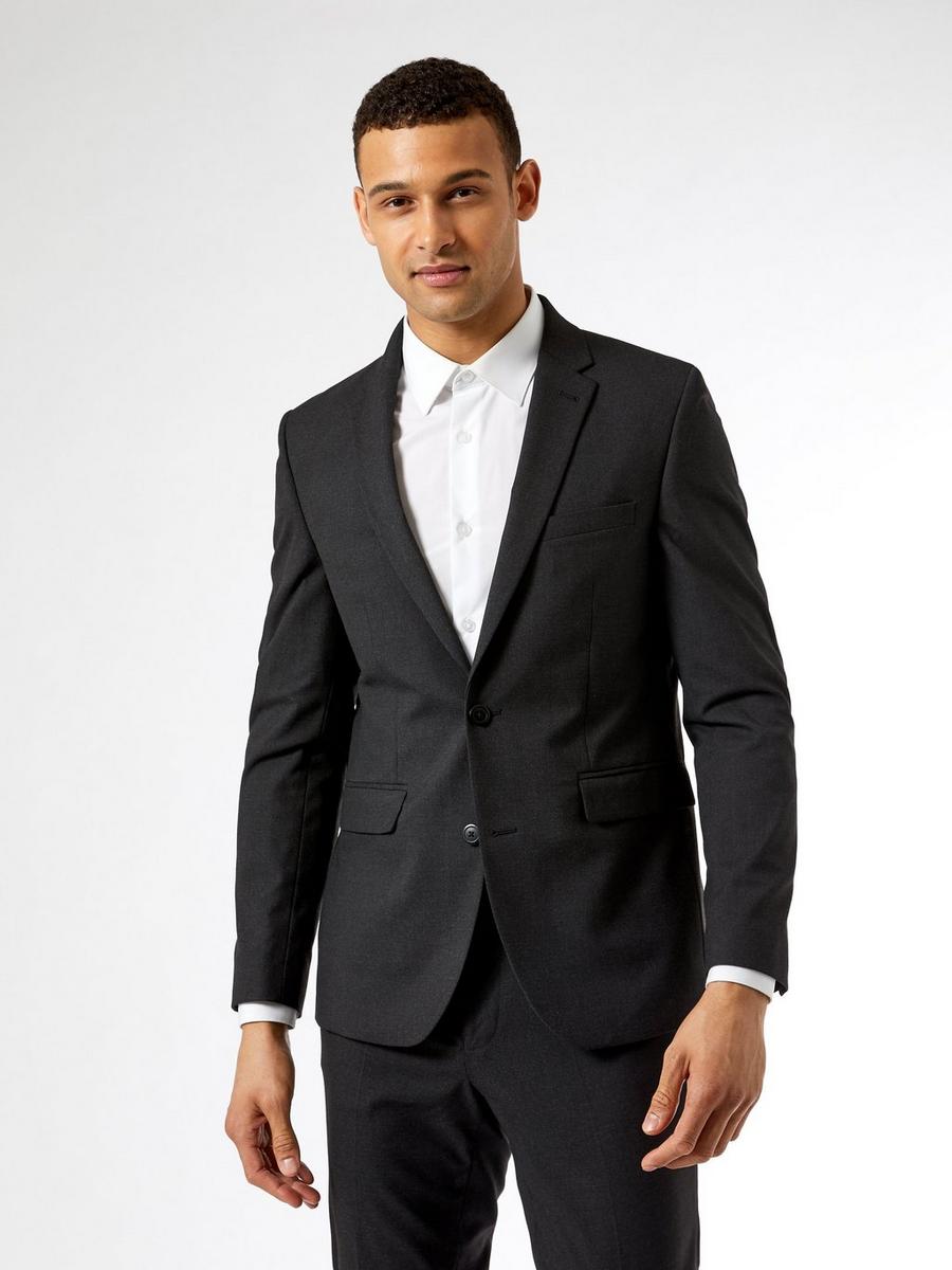 Charcoal Essential Skinny Fit Suit Jacket