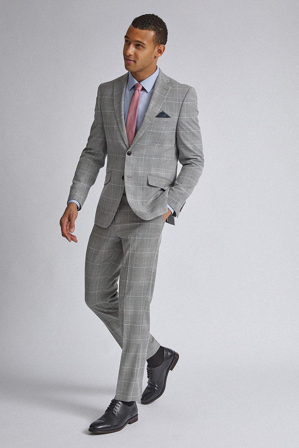 burton checked suit