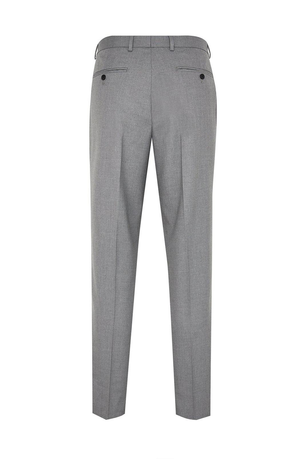 508 Grey Essential Tailored Fit Suit Trousers image number 2