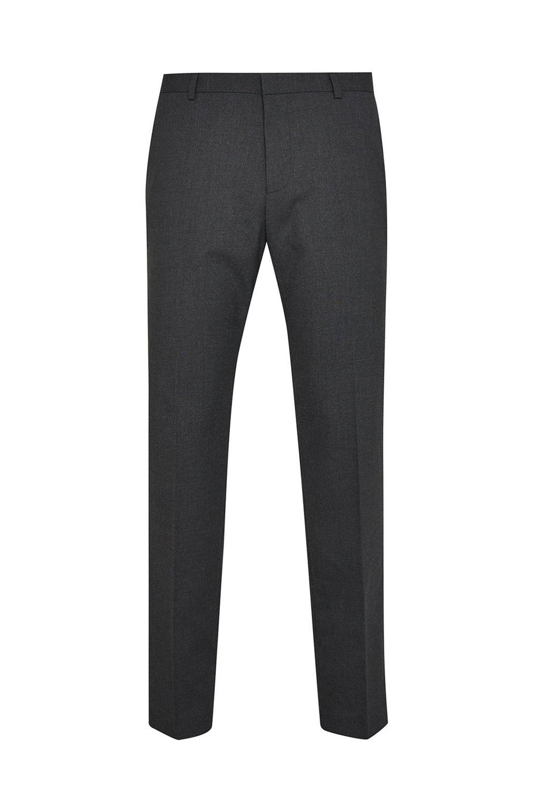 115 Grey Essential Tailored Fit Suit Trousers image number 1
