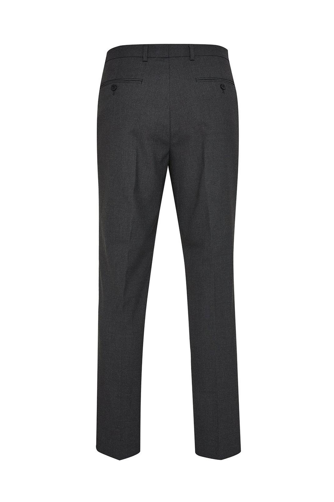 115 Grey Essential Tailored Fit Suit Trousers image number 2