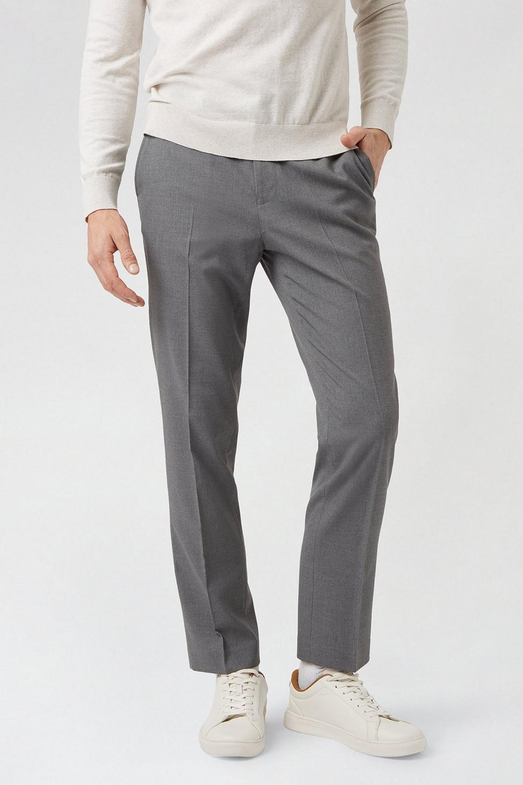 508 Light grey essential eco Slim Fit  trousers image number 1