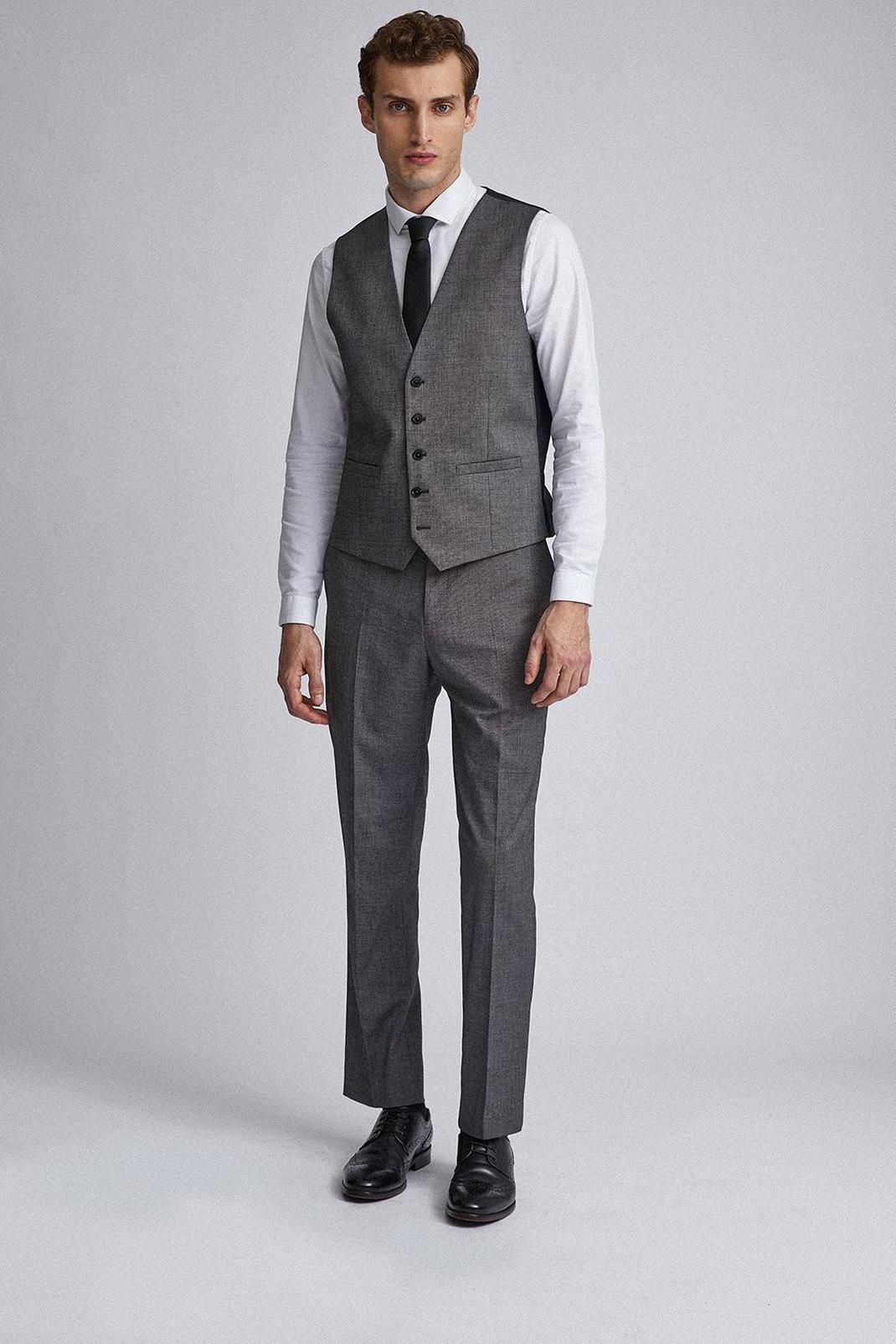 131 Charcoal End On End Waistcoat image number 1