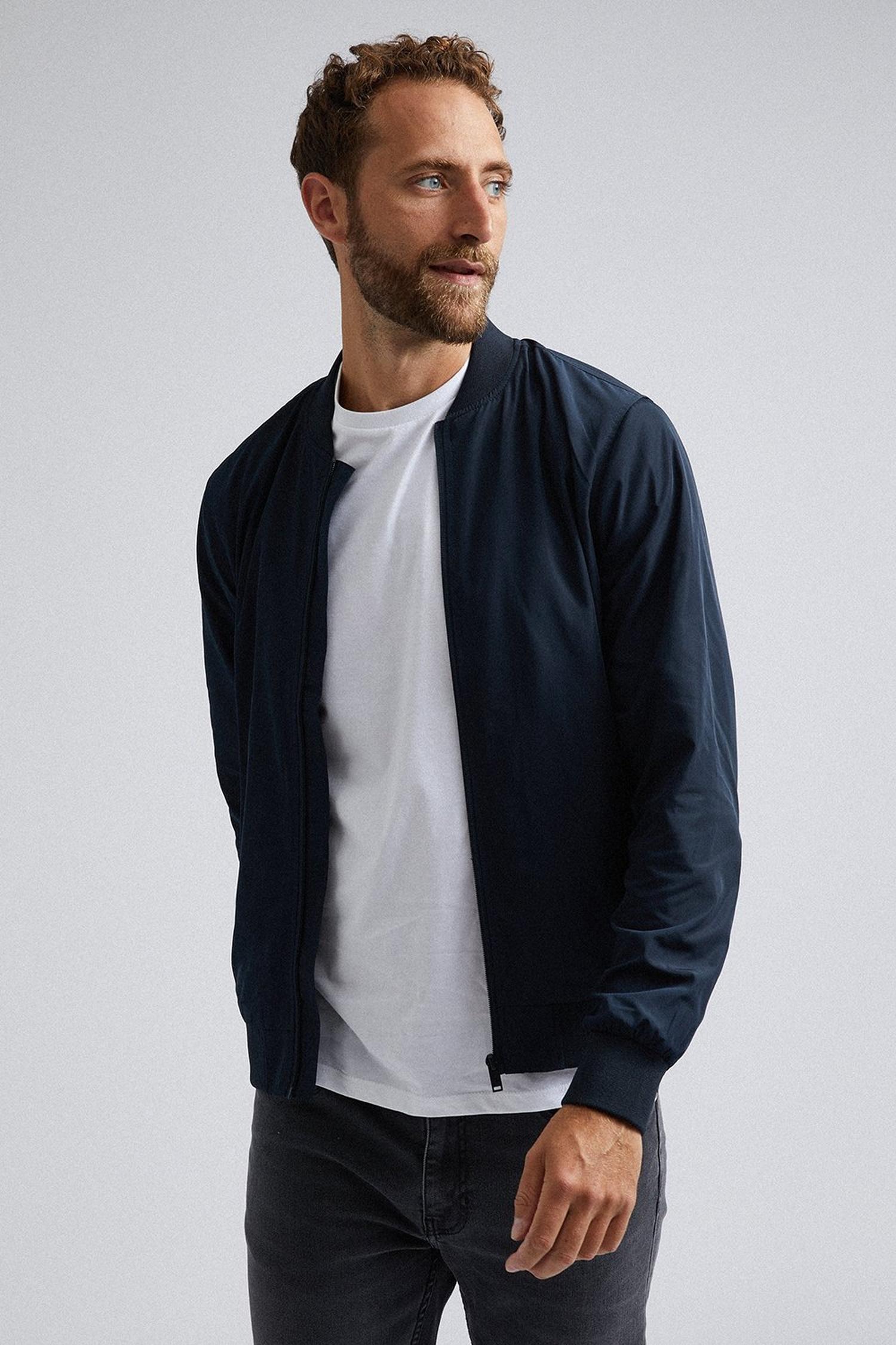 Navy Core Bomber Jacket | Burton UK