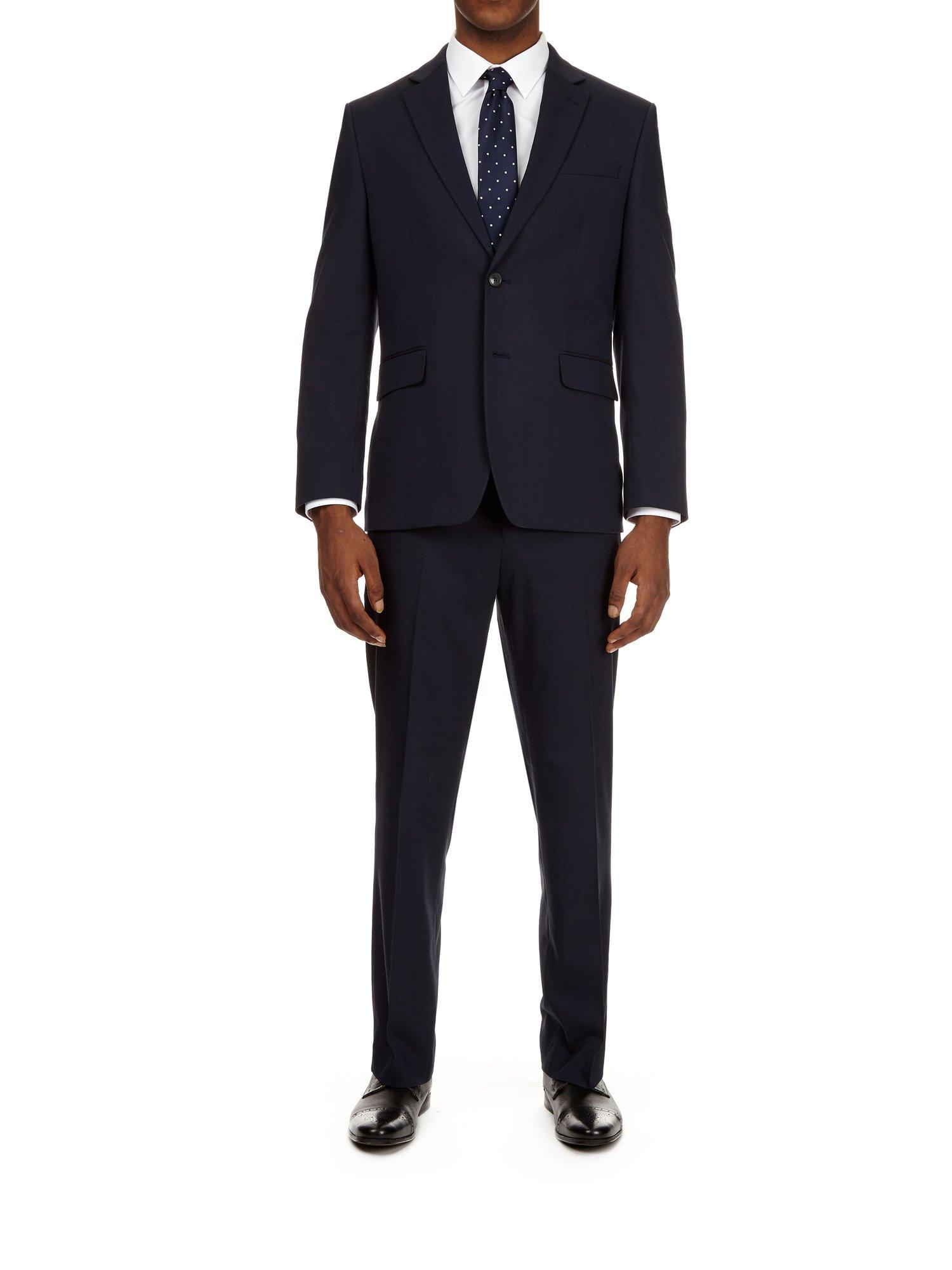 Tailored Fit Essential Navy Suit Jacket | Burton UK