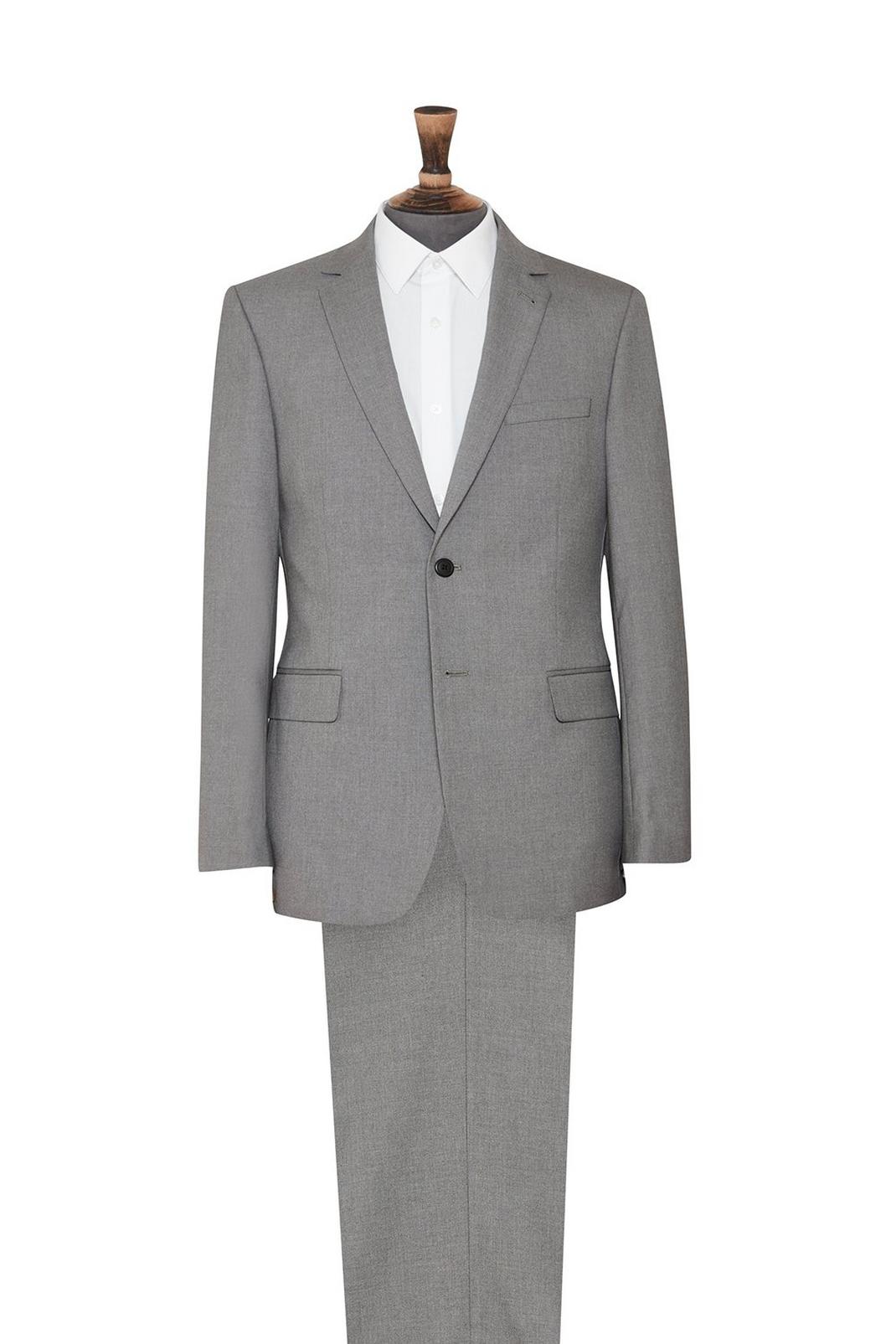 508 Grey Essential Tailored Fit Suit Jacket image number 1