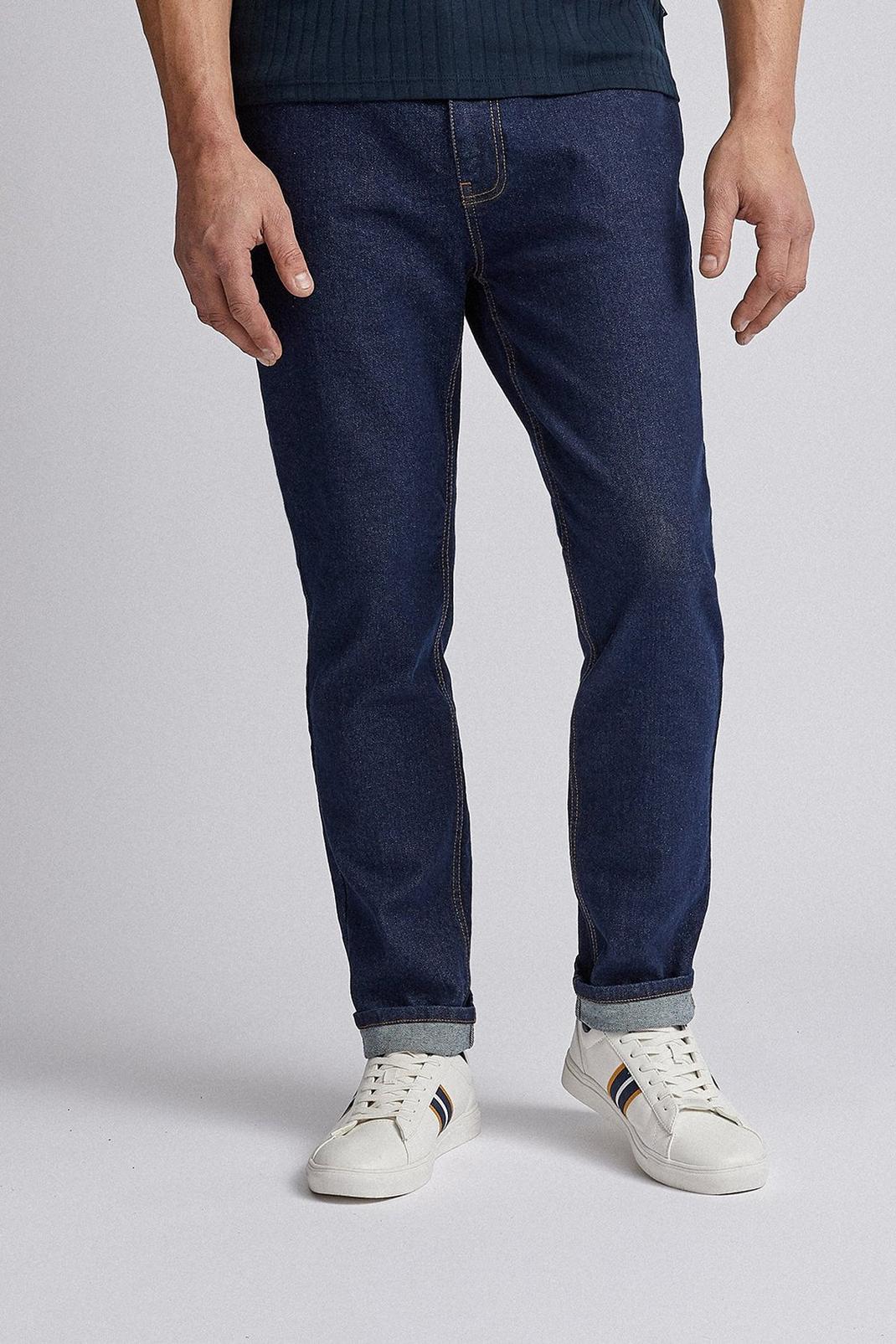 Blue Tapered Rinse Organic Jeans image number 1