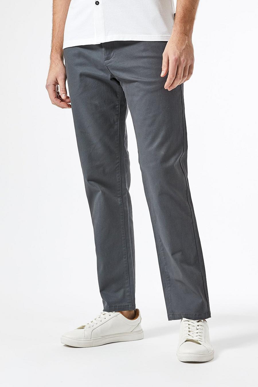 Slim Fit Charcoal Chino