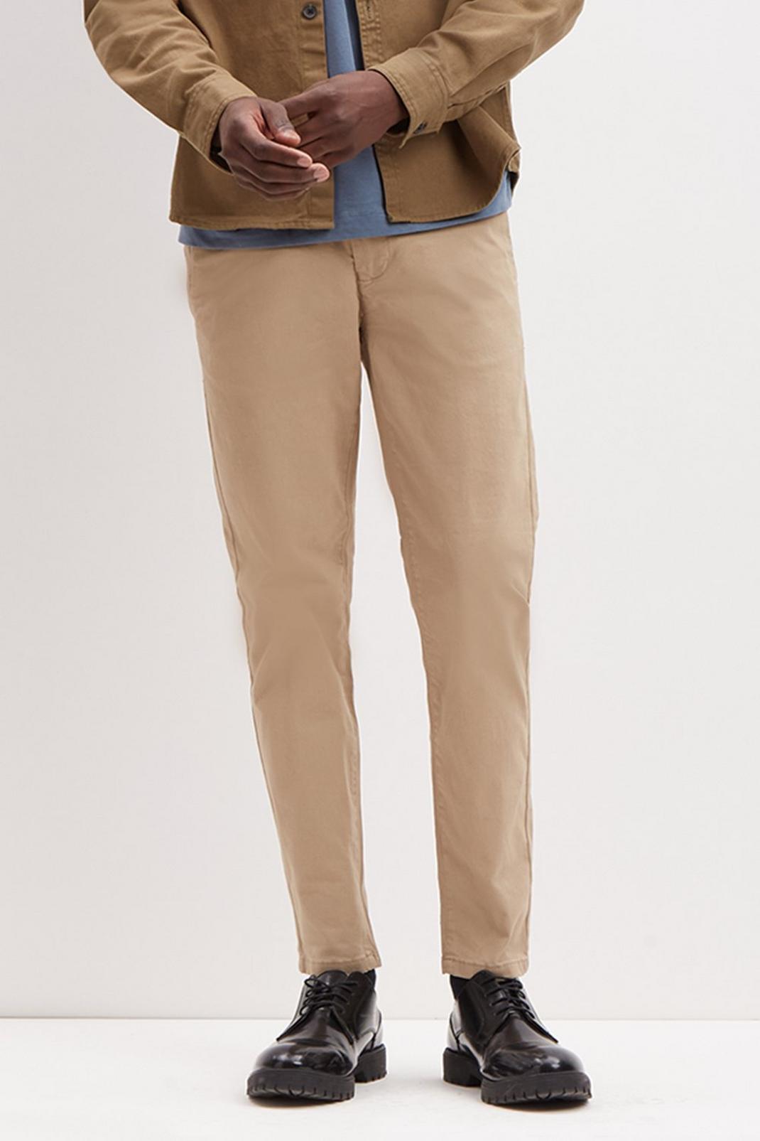 103 Warm Stone Skinny Fit Organic Chinos image number 1