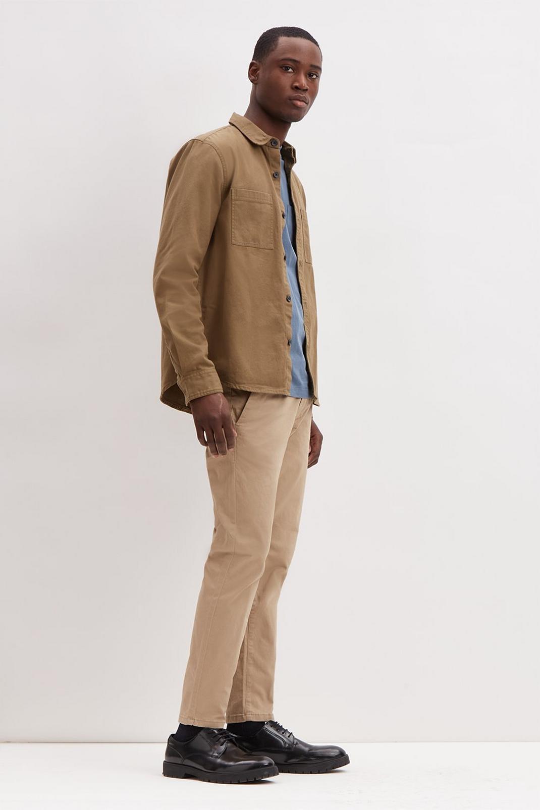 103 Warm Stone Skinny Fit Organic Chinos image number 2