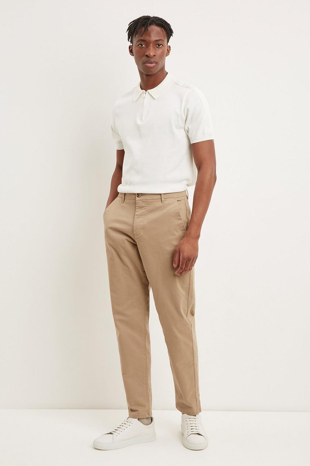 103 Tapered Fit Warm Stone Chino image number 2