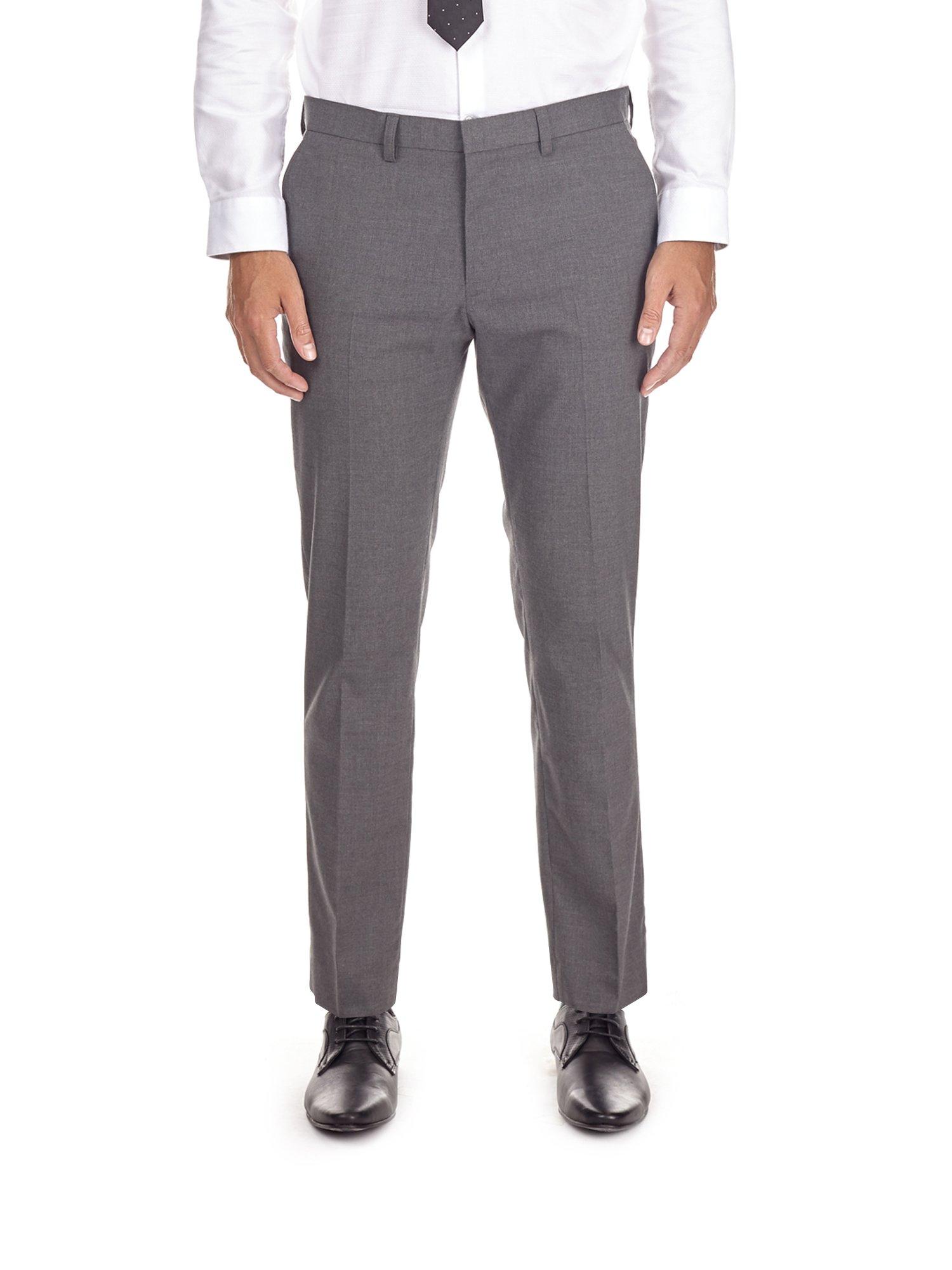 Light Grey Skinny Fit Stretch Trousers | Burton UK