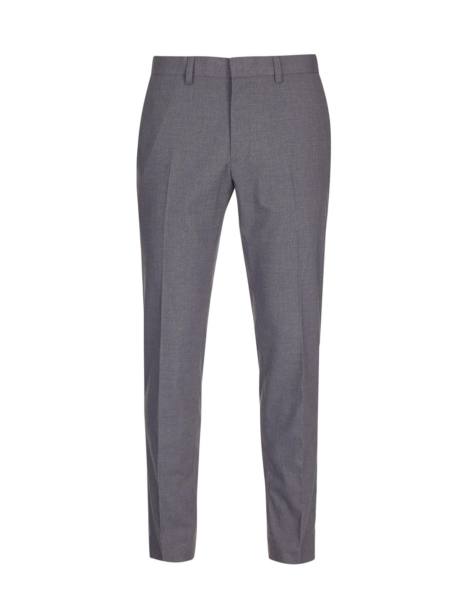 Light Grey Skinny Fit Stretch Trousers | Burton UK