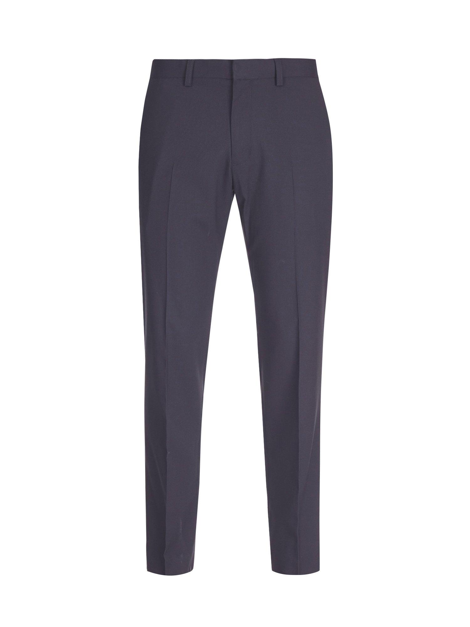 ladies navy slim fit trousers