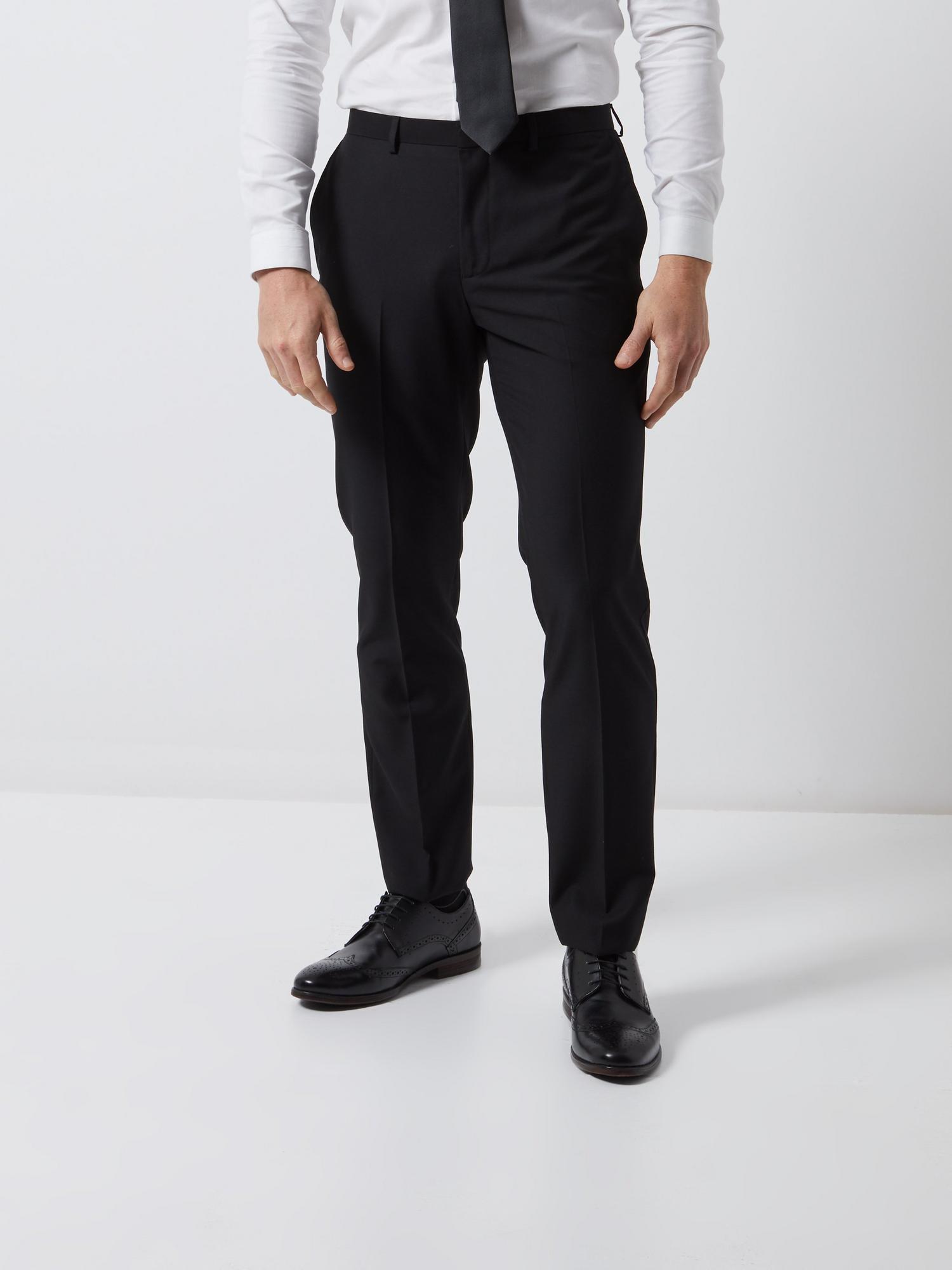 Black Essential Skinny Fit Suit Trousers | Burton UK