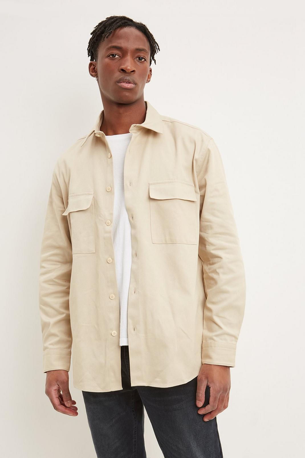 124 Relaxed Fit Utility Overshirt image number 1