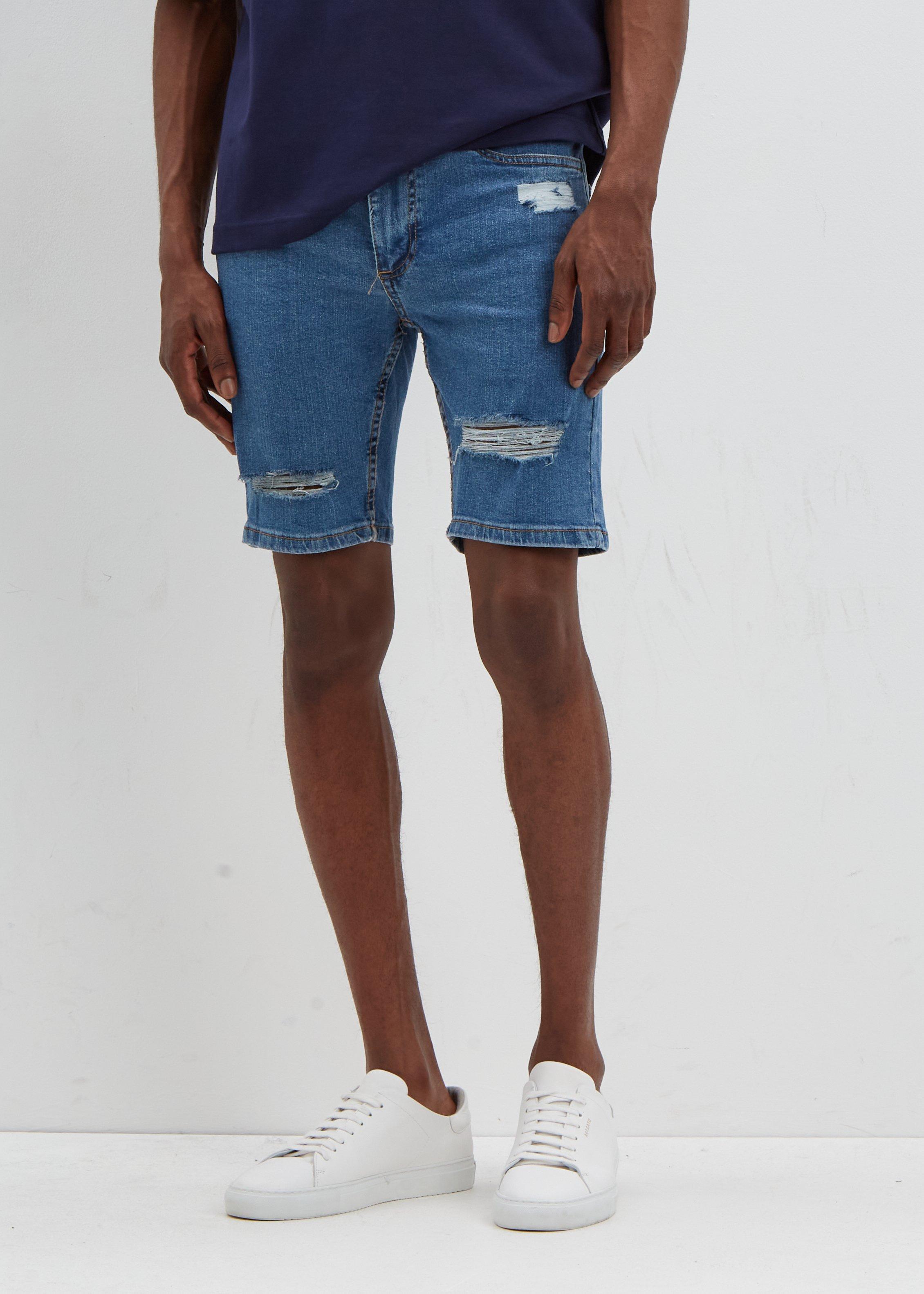 burton denim shorts