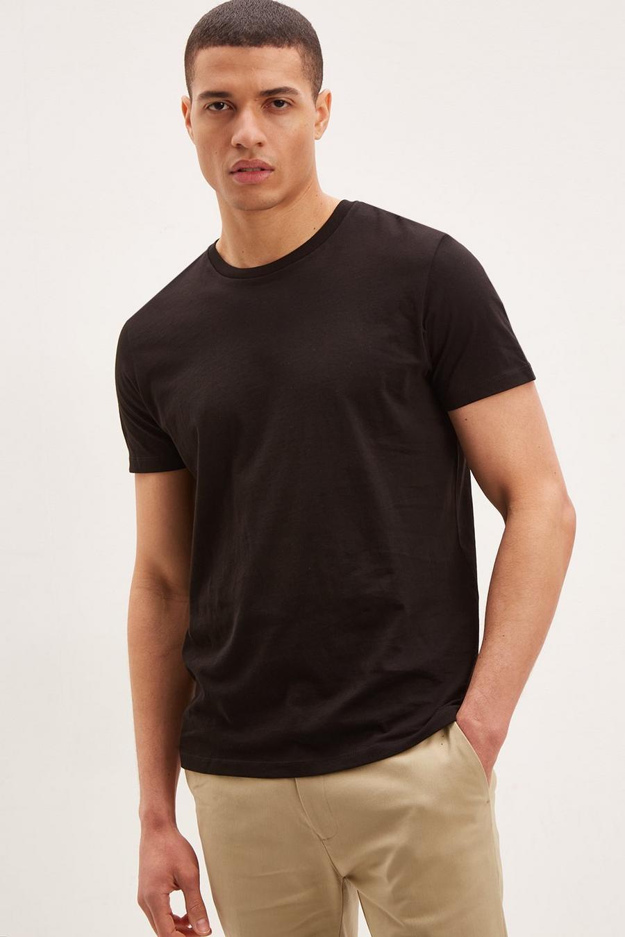 Regular Fit Black Organic T-shirt