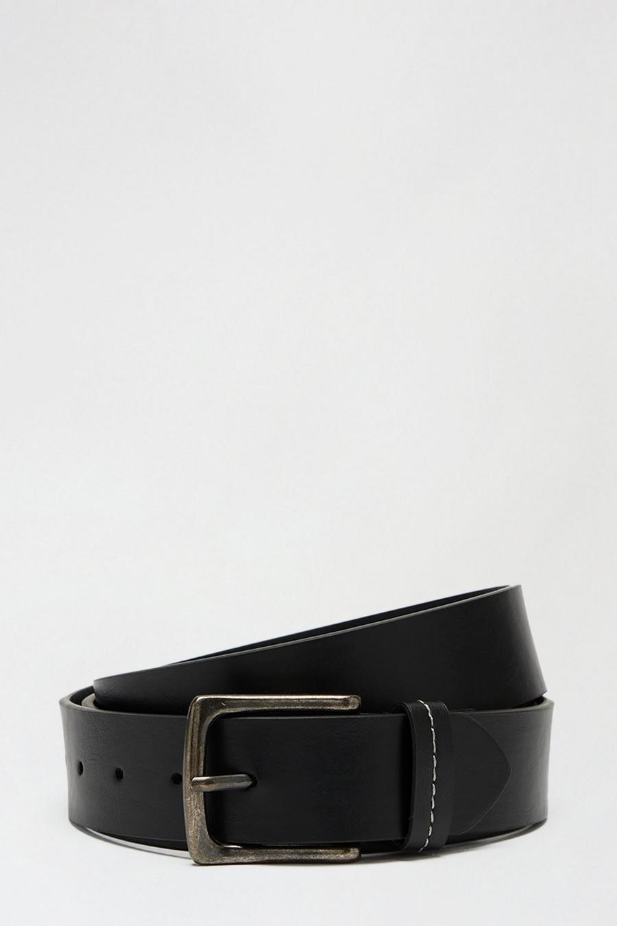 Plus And Tall Jeans Belt Black