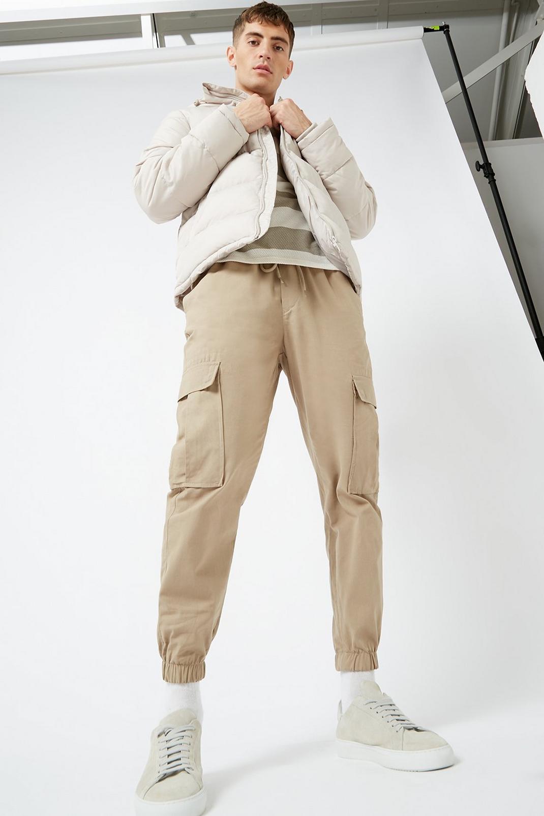 103 Tapered Fit Drawstring Cargo Trousers image number 2