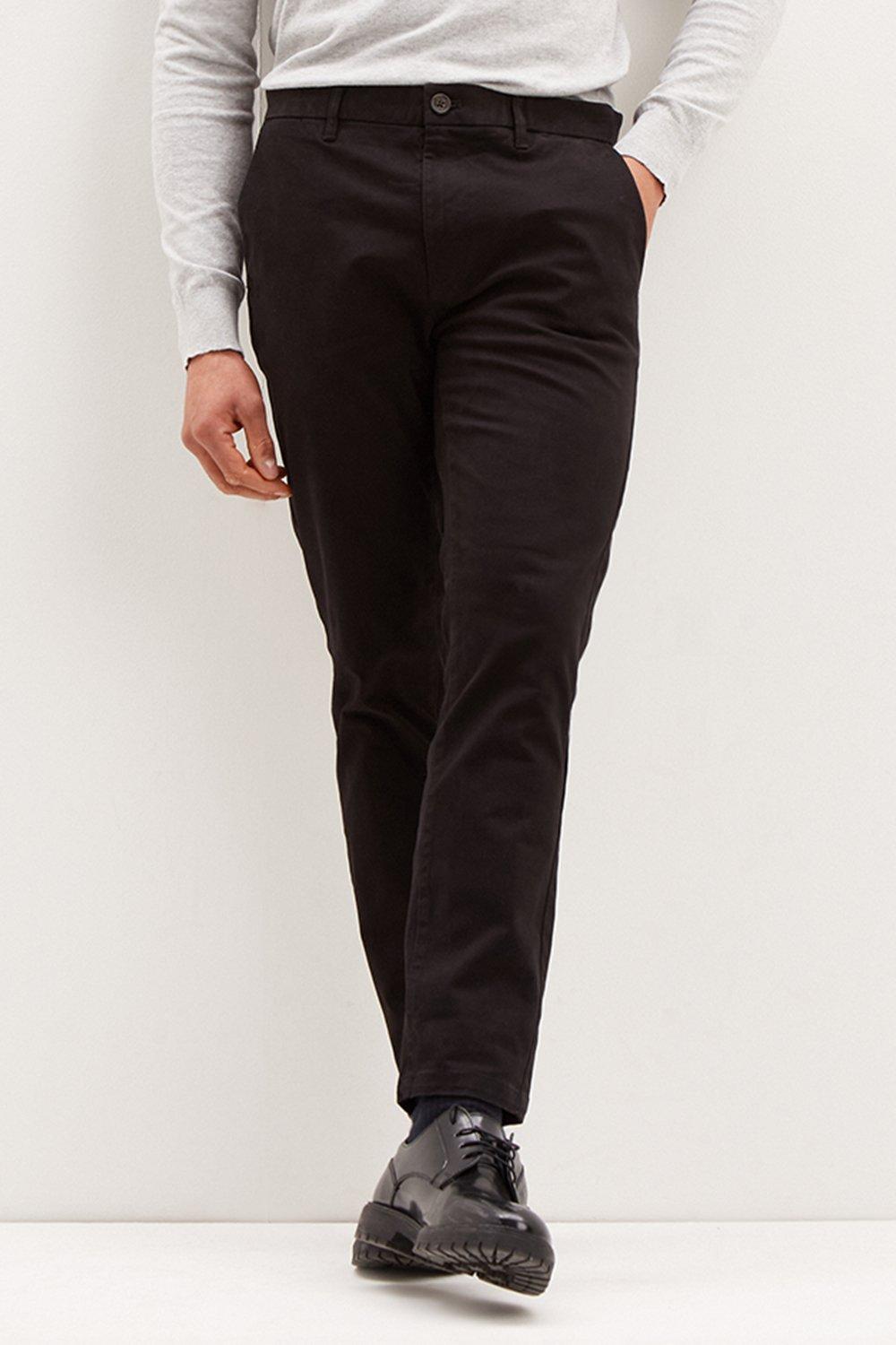 black skinny fit chinos