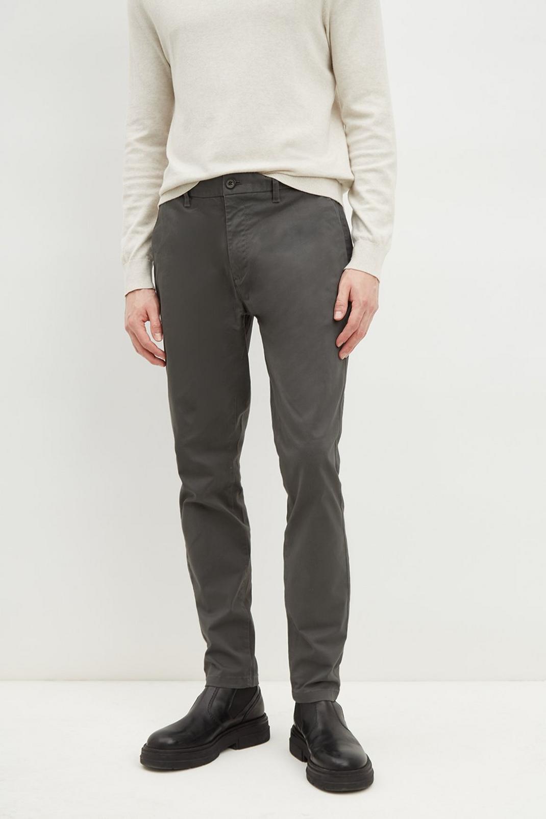 115 Skinny Charcoal Chino image number 2