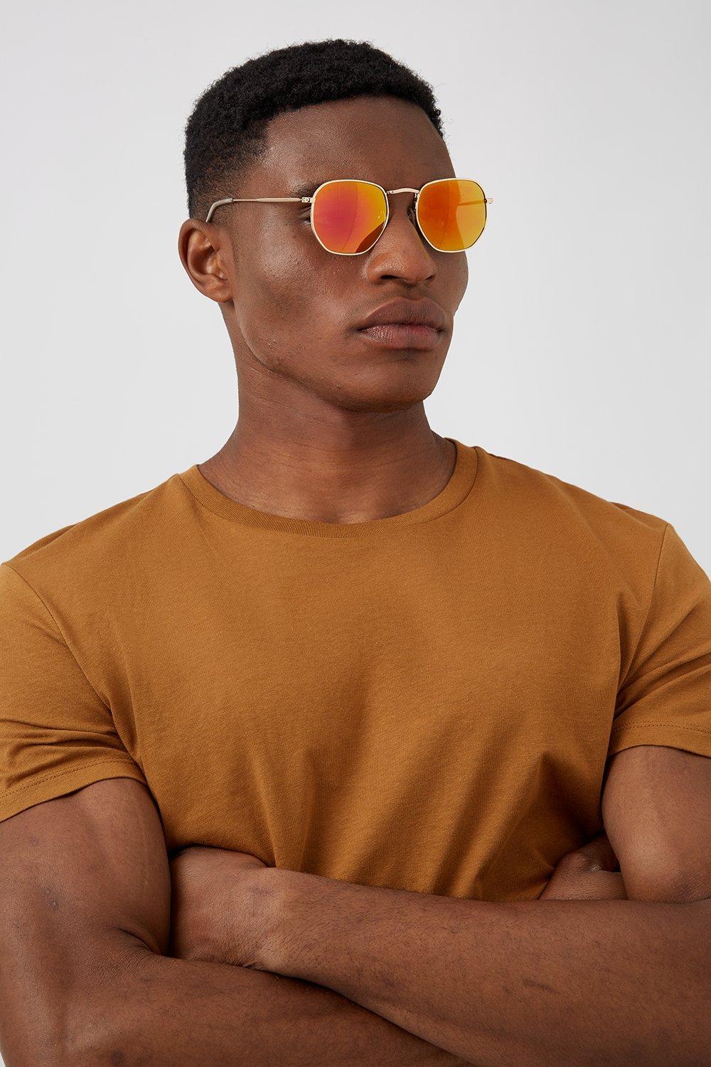 red lens sunglasses men