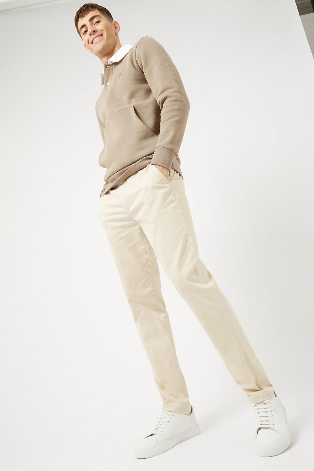 Sand Slim Fit Smart Chino image number 1