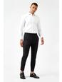 105 Black Stretch Skinny Fit Tuxedo Suit Trousers