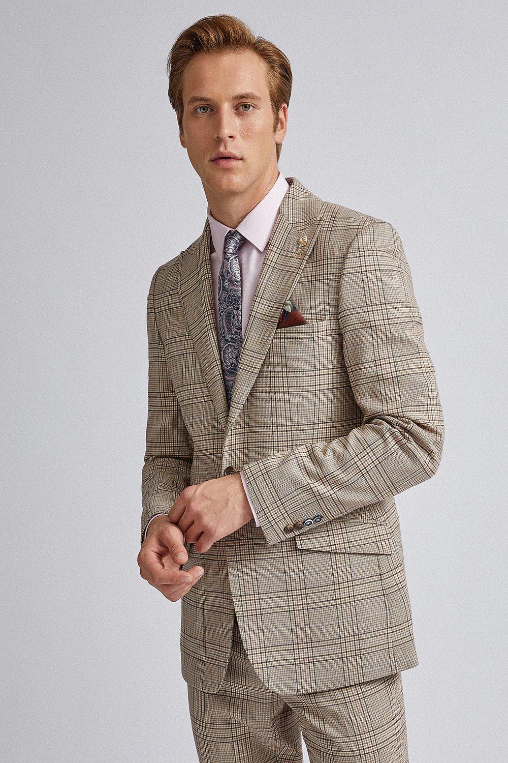 burton checked suit