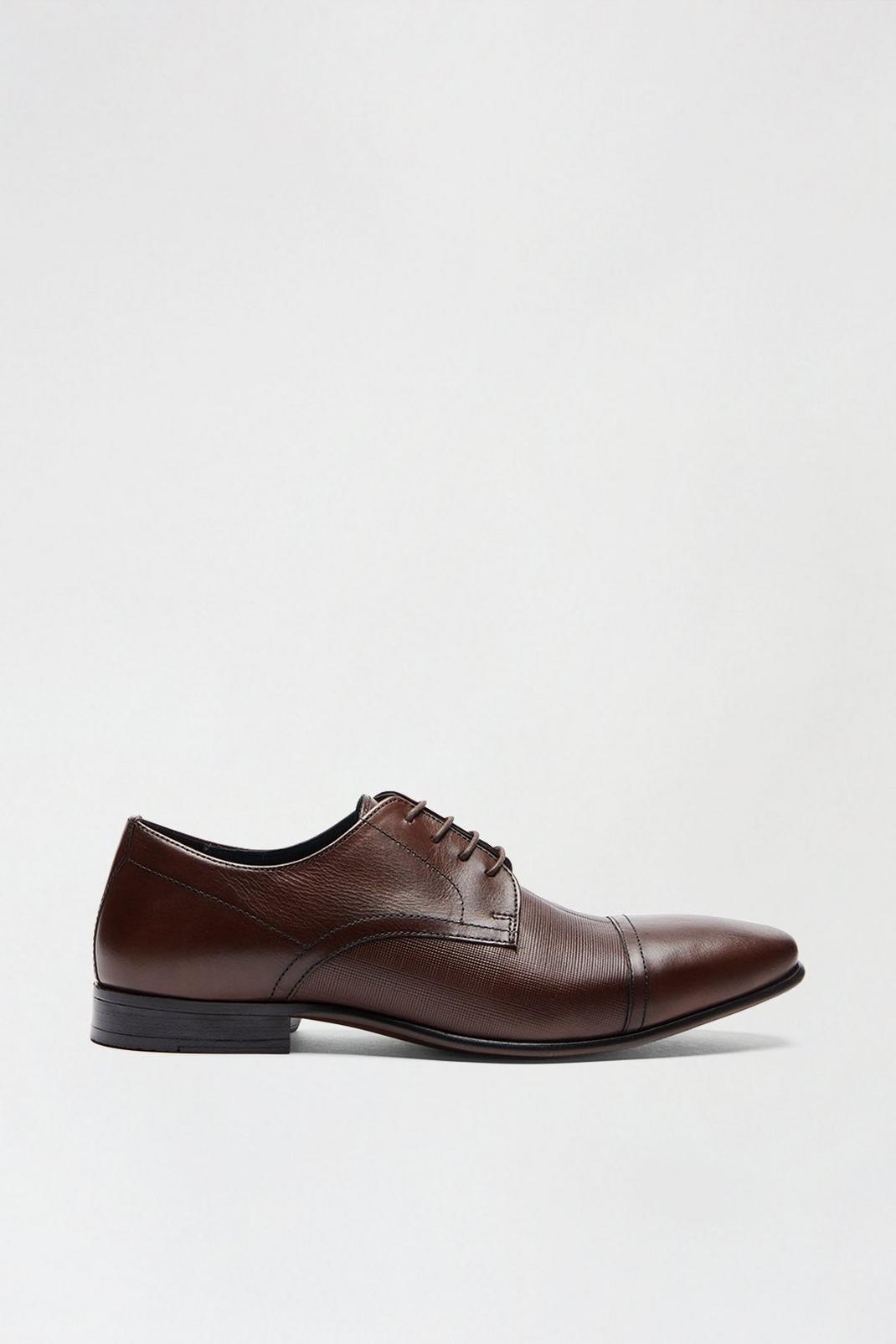 109 Brown Leather Derby Shoes image number 1